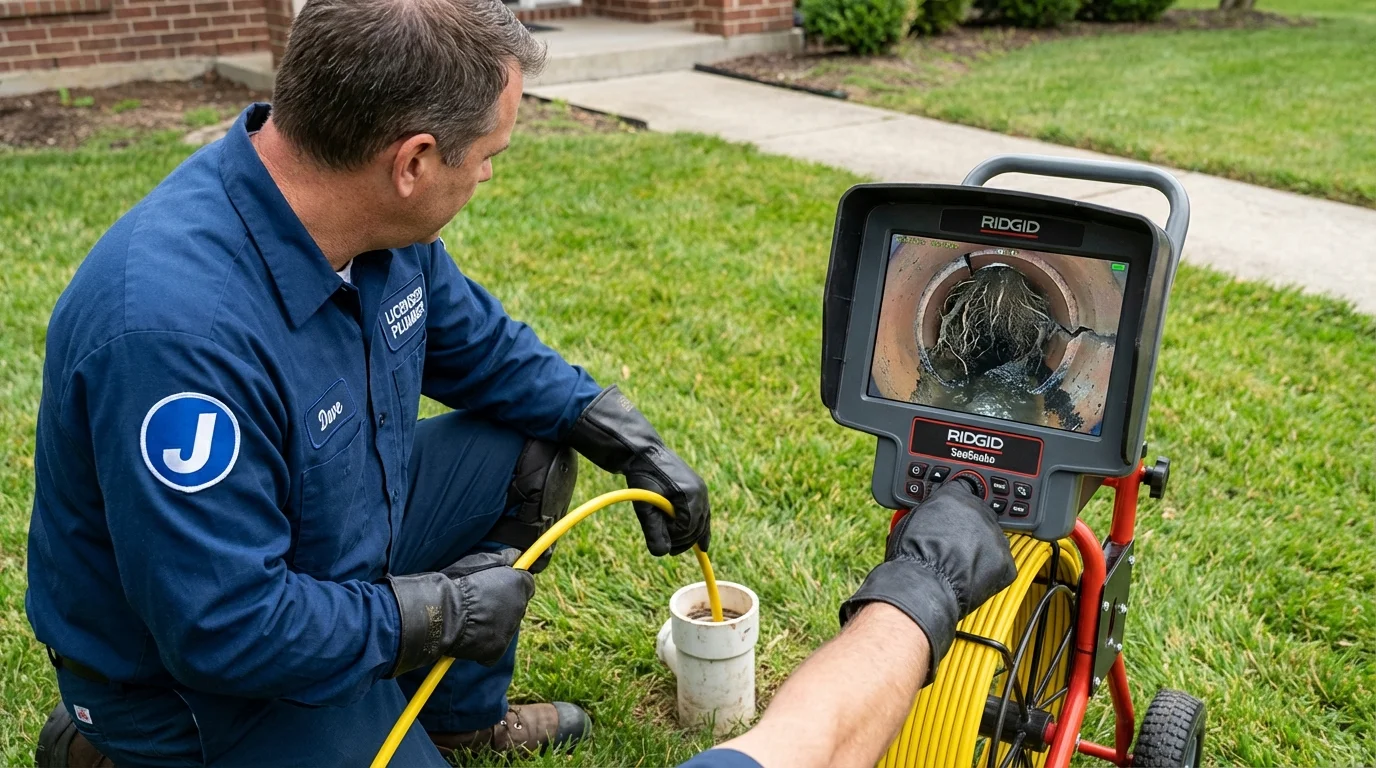 Sewer camera inspection being performed by Johns Plumbing LLC in Avenal